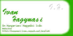 ivan hagymasi business card
